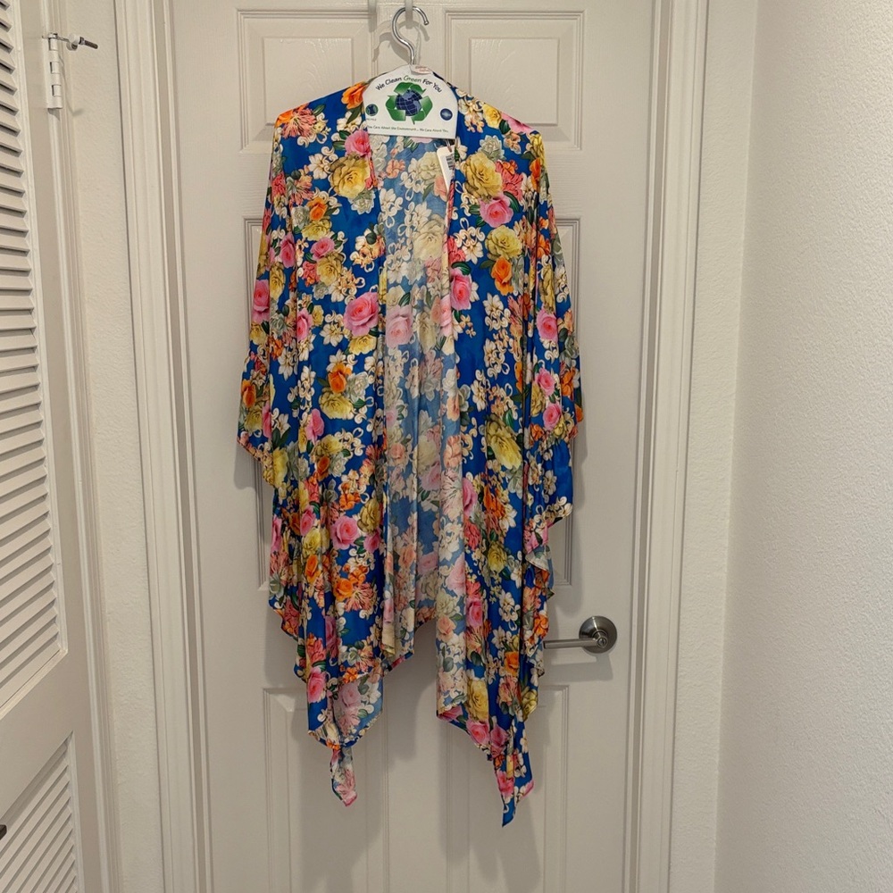 Johnny Was Multicolor Floral Women's Kimono